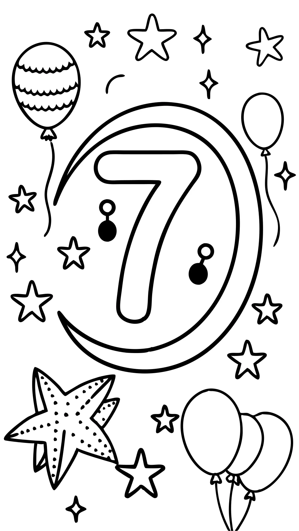 coloring page number